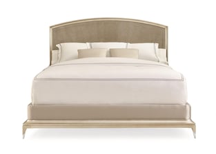 Beige, Silver Caracole CLA-417-125-Set-4 Bedroom interior