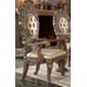 Met Ant Gold & Perfect Brown Dining Set 7Pcs Traditional Homey Design HD-8018