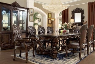 Dining Room  Dark Brown Homey Design  image