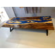 Epoxy River Dining Table European Furniture Blue Lagoon EVT0014-118-BLU-T