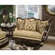 Luxury Chair & 1/2 Golden Sand Walnut Wood Trim Benetti's Beladonna Classic