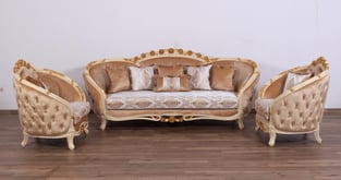 Buy Gold, Sand European Furniture Living Room 