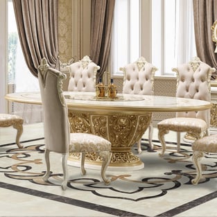 Dining Room  Gold, Cream Homey Design  image