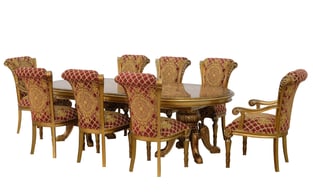 Buy now Bronze, Gold, Red European Furniture 61952-DT-Set-9-Red