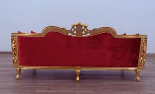 Gold, Antique, Red European Furniture 30013-S-Set-2 Living Room interior