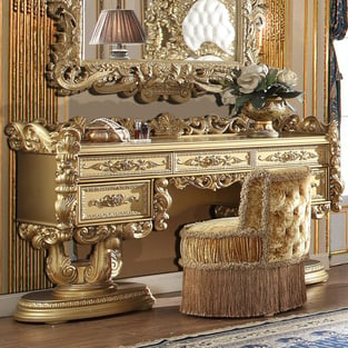 Bedroom  Rich Gold Homey Design  image