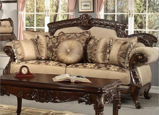 Order Walnut, Chestnut Homey Design  HD-296-SL-SET-2 Living Room now