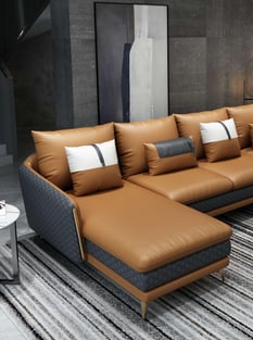 Buy Gray, Cognac European Furniture Living Room 