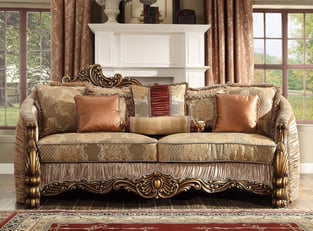 Living Room  Gold, Antique, Metallic Homey Design  image