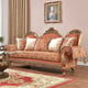 Perfect Brown & Gold Sofa Set 2Pcs Traditional Homey Design HD-106