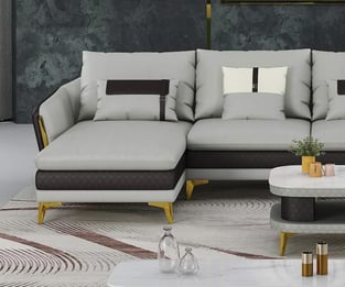 Living Room  Gray, Chocolate European Furniture photo