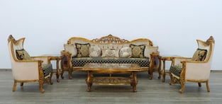 Order Beige, Gold, Antique, Black European Furniture 31059-C-Set-2 Living Room now