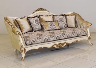 Beige, Gold, Antique European Furniture 37008-S Living Room interior