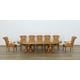 Luxury Bronze & Red Gold MAGGIOLINI Dining Table Set 11Pcs EUROPEAN FURNITURE 