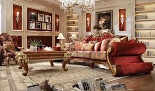 Living Room  Gold, Cherry Homey Design  image