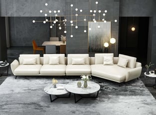 Off-White European Furniture EF-54437R-3RHC Living Room interior