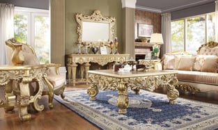 Buy Gold Finish Homey Design  Accent Tables 