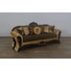 Traditional Black & Gold Damask Sofa EMPERADOR EUROPEAN FURNITURE 