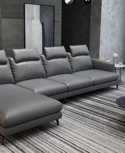 Buy Gray, Smoked European Furniture Living Room 