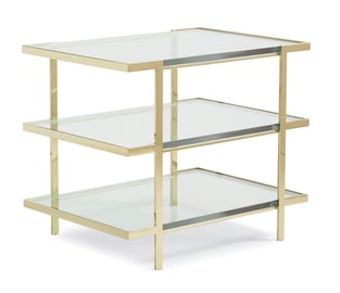 Accent Tables  Gold, Clear Caracole image