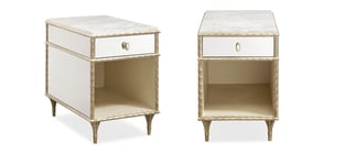 Accent Tables  White, Gold Caracole image