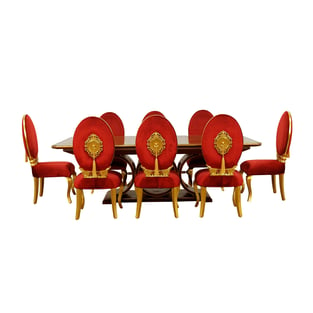 Dining Room  Gold, Red, Ebony European Furniture image