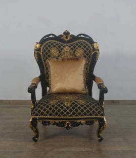 Gold, Black European Furniture 44696-Set-3 Living Room interior