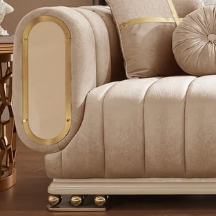 Buy Gold, Cream Homey Design  Living Room 