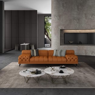 Living Room  Cognac European Furniture photo