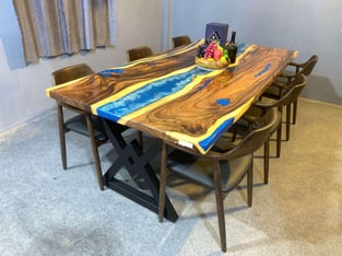 Buy now Blue, Black, Wood European Furniture EVT0003-90-BLU-T