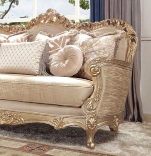 Living Room  Silver, Champagne, Gold Finish Homey Design  photo