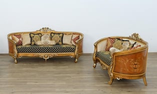 Living Room  Gold, Antique, Silver, Black European Furniture image