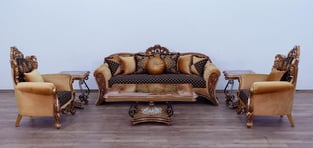 Living Room  Brown, Gold European Furniture image