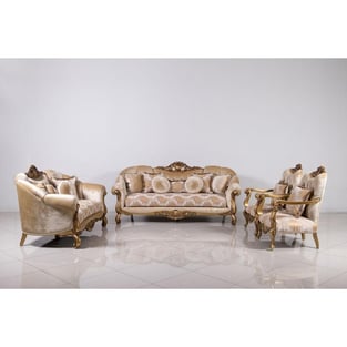 Buy Beige, Bronze, Gold European Furniture Living Room 