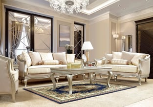 Living Room  Silver, Metallic Homey Design  image