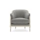 Gray Velvet & Soft Silver Paint Finish Traditional Chair Set 2Pcs SPLASH OF FLASH by Caracole 