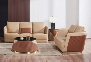 Living Room  Brown, Tan European Furniture image