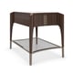 Stallion, Afterglow, Pyrite Finish THE OXFORD RECTANGLE SIDE TABLE by Caracole 