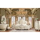 Luxury CAL King Bedroom Set 3 Pcs White Traditional Homey Design HD-8030