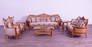 Gold, Sand European Furniture 31056-Set-3 Living Room interior