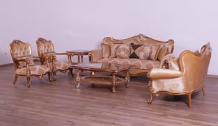 Buy now Gold, Sand European Furniture 37057-Set-2