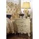 Luxury Cream Cal King Bedroom 5Pcs Carved Wood Traditional Homey Design HD-5800