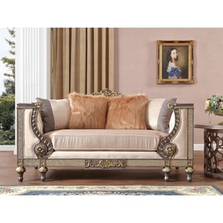 Living Room  Beige, Gold Homey Design  image