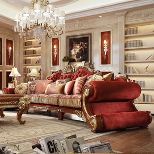 Gold, Cherry Homey Design  HD-SEC2575 Living Room interior