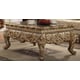 Antique Gold Victorian Chenille Sofa Set 4Pcs w/ Coffee Table Traditional Homey Design HD-205