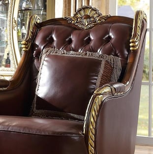 Living Room  Mahogany, Brown Homey Design  photo