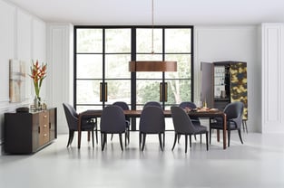 Chocolate, Walnut Caracole CLA-020-209 Dining Room interior