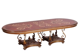 Buy Bronze, Gold, Red, Ebony European Furniture Dining Room 