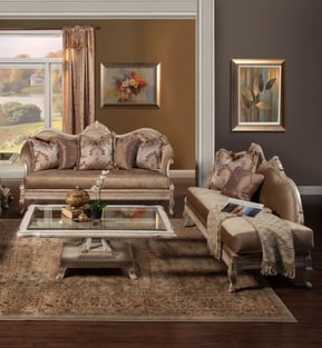 Living Room  Gold, Silver, Pearl Homey Design  image