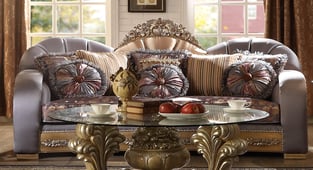 Living Room  Golden Brown Homey Design  image